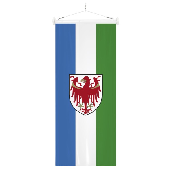 Ladinien-Bannerfahne mit Landeswappen - tirolerfahne.com