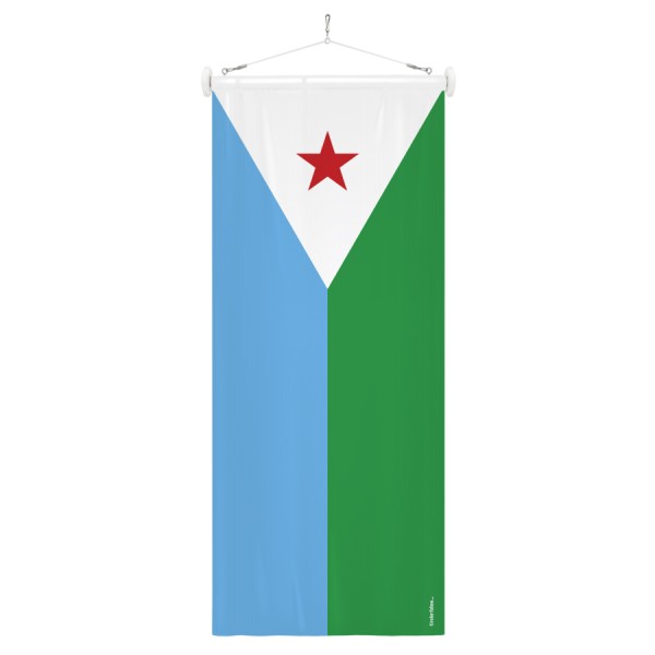 Nationen-Bannerfahne Dschibuti
