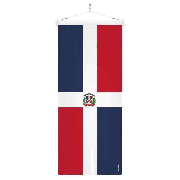 Nationen-Bannerfahne Dominikanische Republik