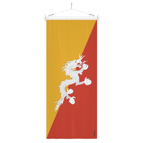 Nationen-Bannerfahne Bhutan