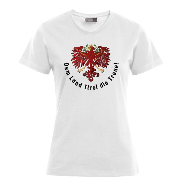 Dem Land Tirol die Treue - Damen T-Shirt Weiss