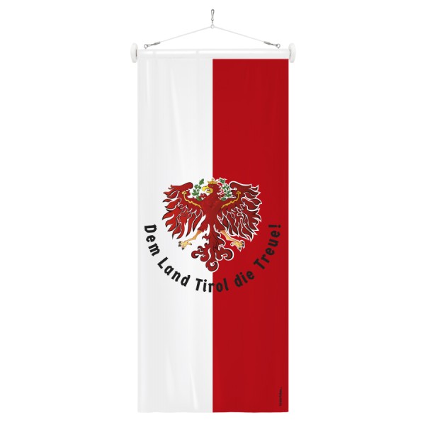 Tiroler-Bannerfahne mit dem Land Tirol die Treue